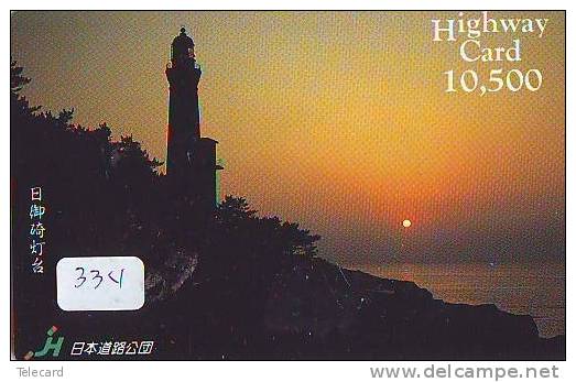 Télécarte Japon PHARE (334) Telefonkarte Japan LEUCHTTURM * VUURTOREN LIGHTHOUSE LEUCHTTURM FARO FAROL Phonecard - Leuchttürme