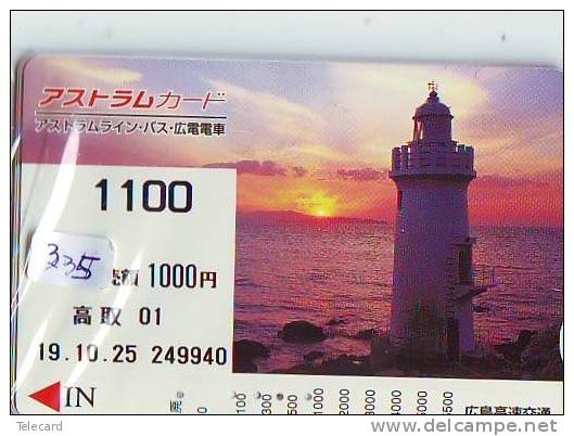 Télécarte Japon PHARE (335) Telefonkarte Japan LEUCHTTURM * VUURTOREN LIGHTHOUSE LEUCHTTURM FARO FAROL Phonecard - Phares