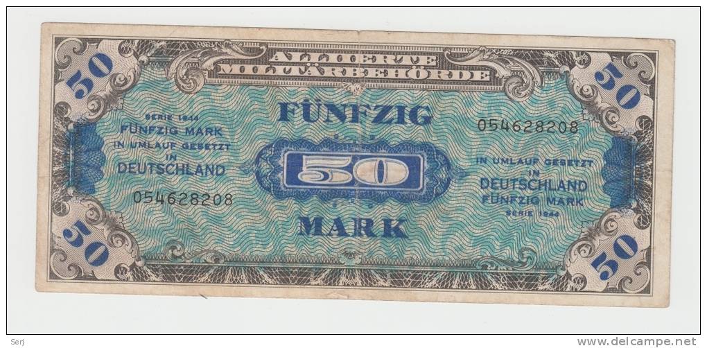 GERMANY ALLEMAGNE 50 MARK 1944 VF P 196b 196 B - 50 Mark