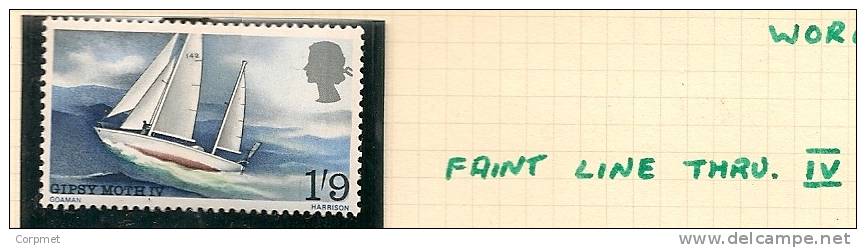 UK - Variety  SG 751 - Faint Line Thorugh IV -  MNH - Errors, Freaks & Oddities (EFOs