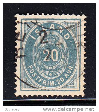 Iceland Scott #17 Used 20a Blue - Usados