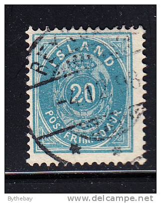 Iceland Scott #17 Used 20a Blue - Used Stamps