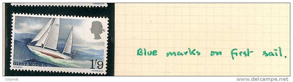 UK - Variety  SG 751 - Blue Marks On First Sail -  MNH - Variétés, Erreurs & Curiosités