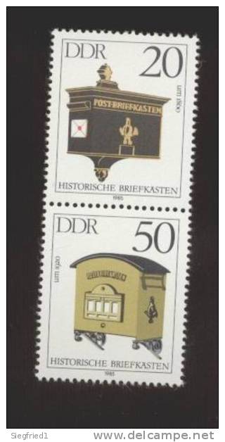 DDR ** 2924 - 2927 SZd 284 Briefkästen Zusammendruck Ungefaltet - Se-Tenant