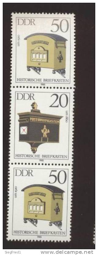 DDR ** 2924 - 2927 SZd 287 Briefkästen Zusammendruck Ungefaltet - Zusammendrucke