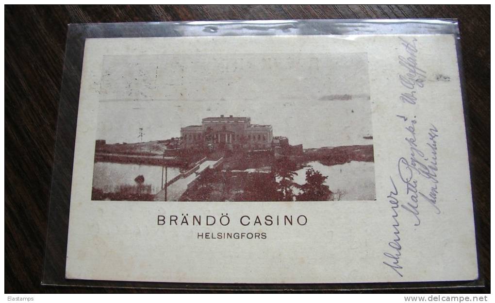 == Brändö Casino Helsingfors   1927 - Lettres & Documents