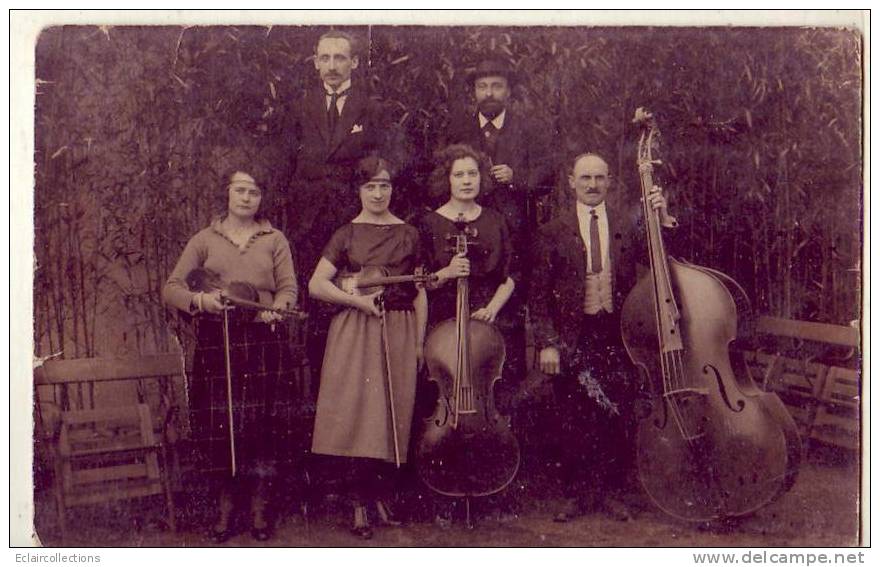 CPA, France, Musique, Instruments A Cordes,carte Photo; Violoncelles Et Violons: Non Localisée - Altri & Non Classificati