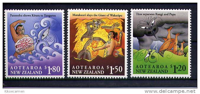 NEW ZEALAND 1994 MAORI MYTHs Myth MYTHOLOGY HISTORY MNH ** - Mythologie