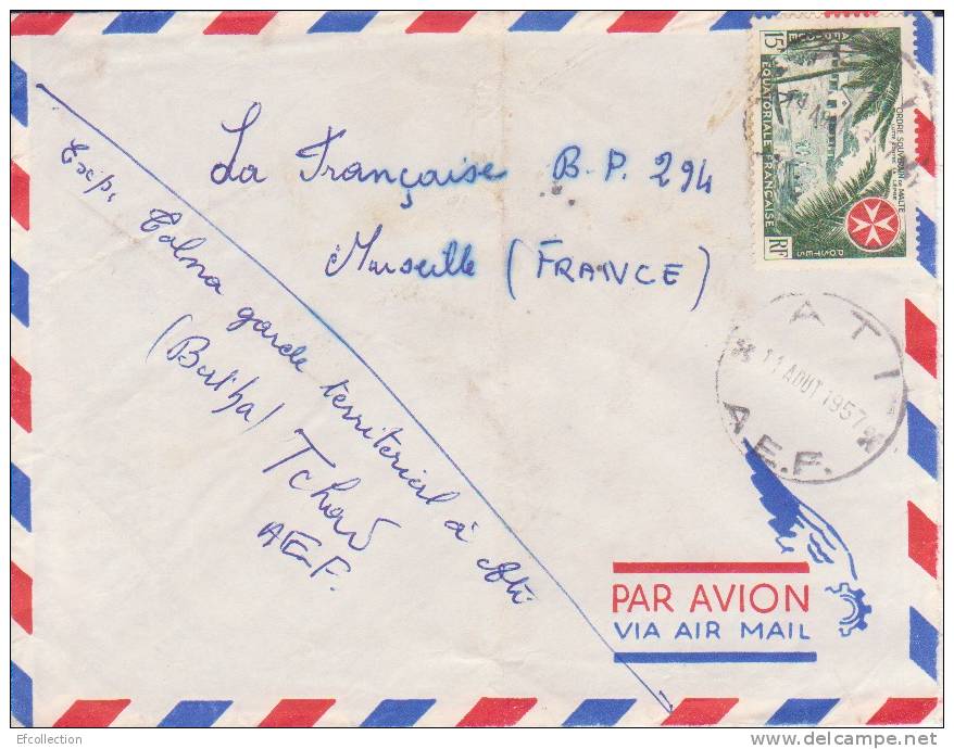 ATI - TCHAD -  Colonies Francaises - Lettre - Marcophilie - Covers & Documents