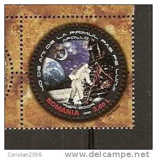 Romania 2009 / APOLLO 11 - 40 Years / 1 Val. - United States