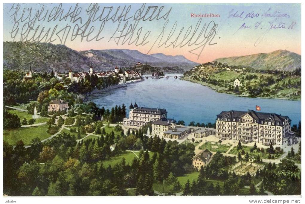 Rheinfelden - Grand Hôtel Des Salines         1918 - Rheinfelden