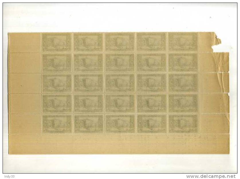 - FRANCE COLONIES . TIMBRES  ALGERIE 1937 . FRAGMENT DE FEUILLE . NEUVE SANS CHARNIERE . COIN DATE - Nuovi