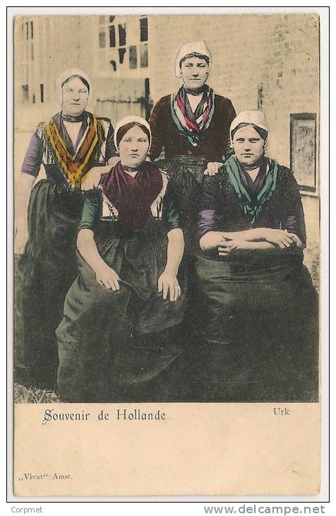 URK - SOUVENIR De HOLLANDE - C/1900´s  POSTCARD TYPISCHE Vrouwen Zich Te Kleden - ETHNICS - Urk