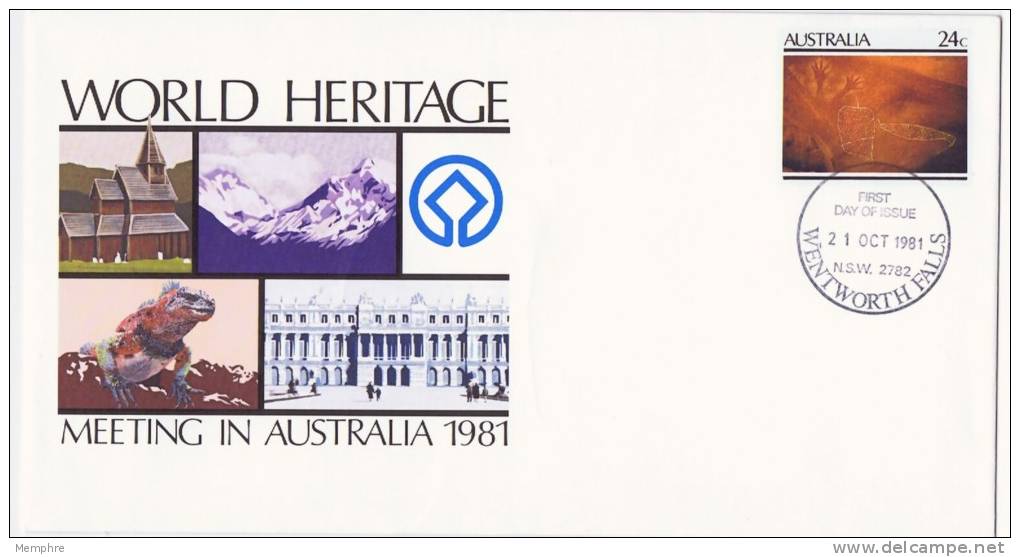 1981  World Heritage Meeting In Australia  FDI Cancel  Envelope 045 - Entiers Postaux