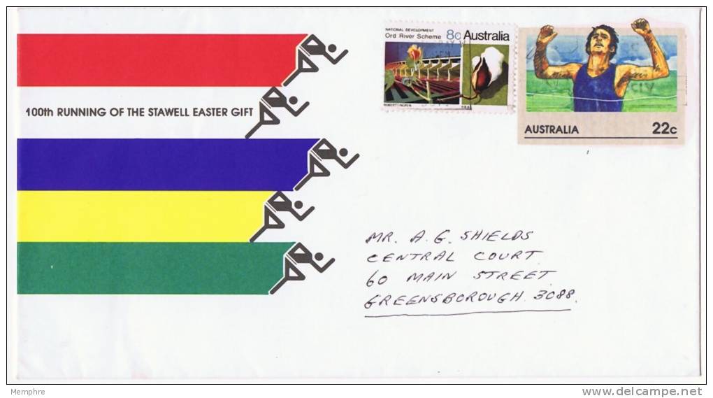 100th Running Of The Stawell Easter Gift  22 C. Envelope  Uprated   Used - Postwaardestukken