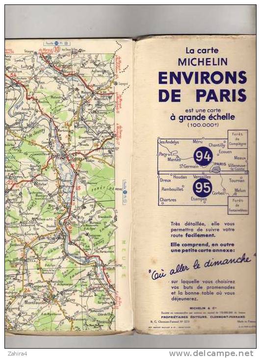 Michelin N° 56 - Paris - Reims - Carte Stradali
