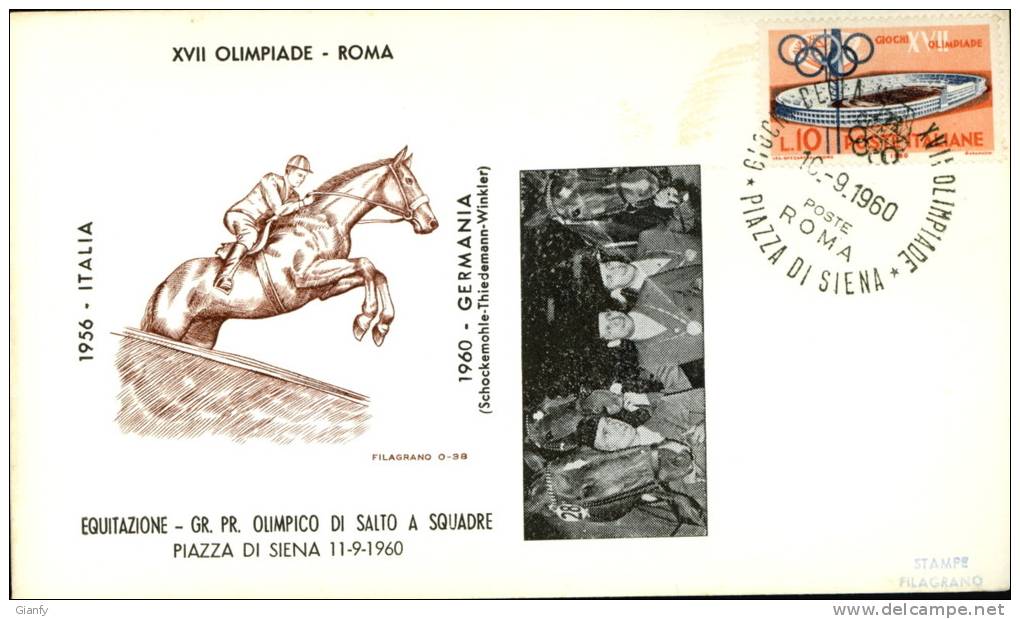 ROMA 17a OLIMPIADE 1960 EQUITAZIONE MED ORO GERMANIA - Summer 1960: Rome