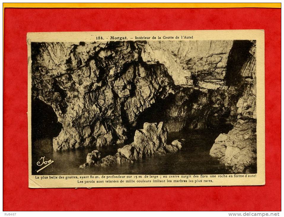 * MORGAT-Intérieur  De La Grotte De L´Autel-1938 - Morgat