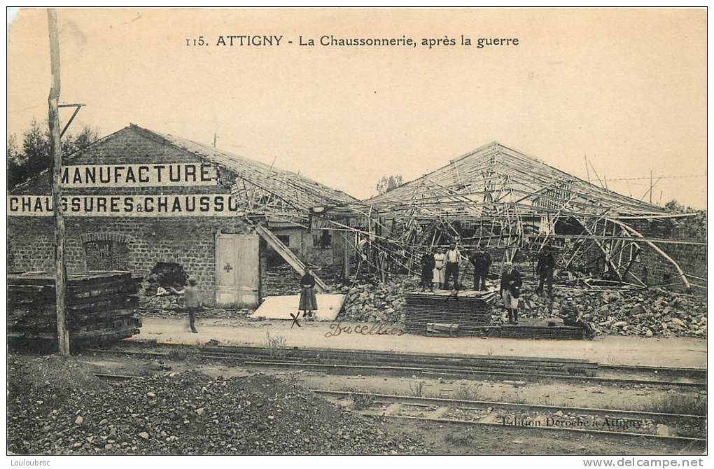 08 ATTIGNY LA CHAUSSONNERIE APRES LA GUERRE - Attigny