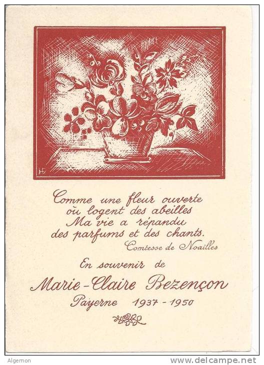 2669 - Payerne En Souvenir De Marie-Claire Bezençon Payerne 1937-1950 - Autres & Non Classés