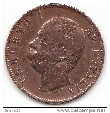 PIECE ITALIE  10 CENTESIMI  1893 UMBERTO 1     RE  D´ITALIA - Andere & Zonder Classificatie