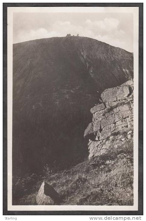 Germany Postcard Photo RIESENGEBIRGE Schneekoppe - Schneeberg