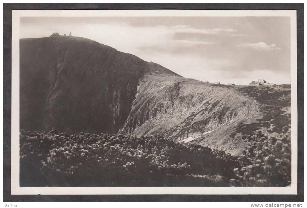 Germany Postcard Photo RIESENGEBIRGE Schneekoppe - Schneeberg