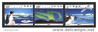China 2002-15 Antarctic Landscape Stamps Penguin Bird Mount - Pinguini