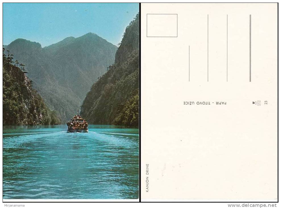 Serbia Drina River Canyon Old Postcard Unused   /6405 S/H 4e - Serbien