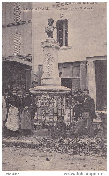 CHATEAURENARD ( MONUMENT DU DR MASCLE ) Trés Belle Carte Animée - Chateaurenard