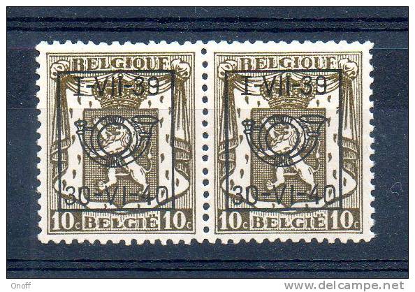 (P0018) PRE 430 En Paire ** - Typo Precancels 1936-51 (Small Seal Of The State)