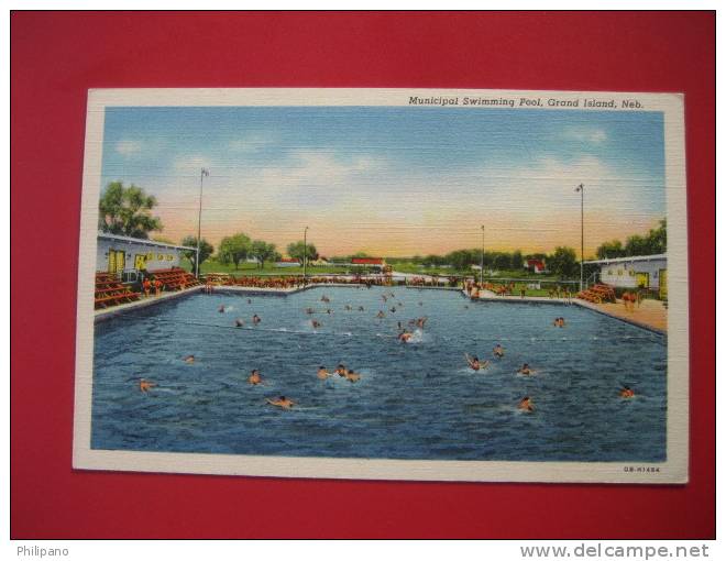 Nebraska > Grand Island  Municpal Swimming Pool  Linen    ==   == Ref 272 - Grand Island