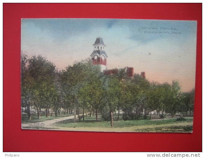 - Nebraska >  Chadron  Court House  Hand Colored ==   == Ref 272 - Other & Unclassified