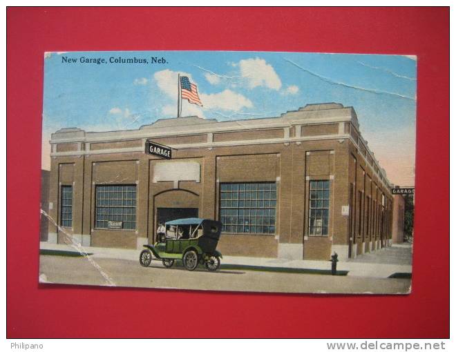 Nebraska > Columbus  New Garage    1917 Cancel-creases  ==   == Ref 273 - Columbus