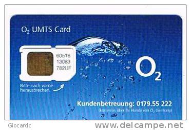 GERMANIA (GERMANY) - O2 (GSM SIM) -  UMTS CARD    - MINT - RIF. 5864 - GSM, Voorafbetaald & Herlaadbare Kaarten