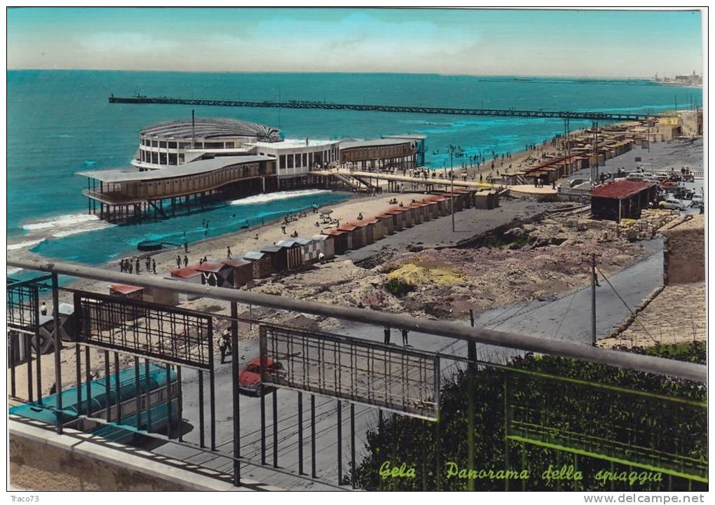 GELA  /  Panorama Dalla Spiaggia  -  Viaggiata - Caltanissetta