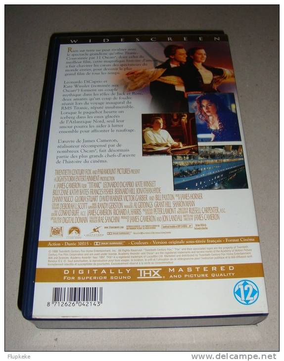 Vhs Pal Titanic James Cameron 1997 Version Originale Sous-titrée Français - Dramma