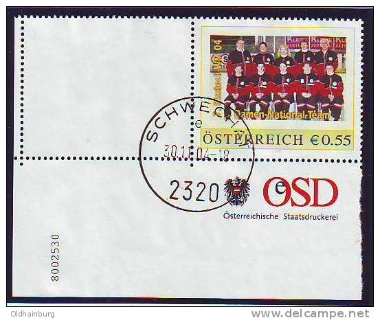 056: Personalisierte Briefmarke Aus Österreich Eisstockschießen Eckstück Links Unten - Persoonlijke Postzegels