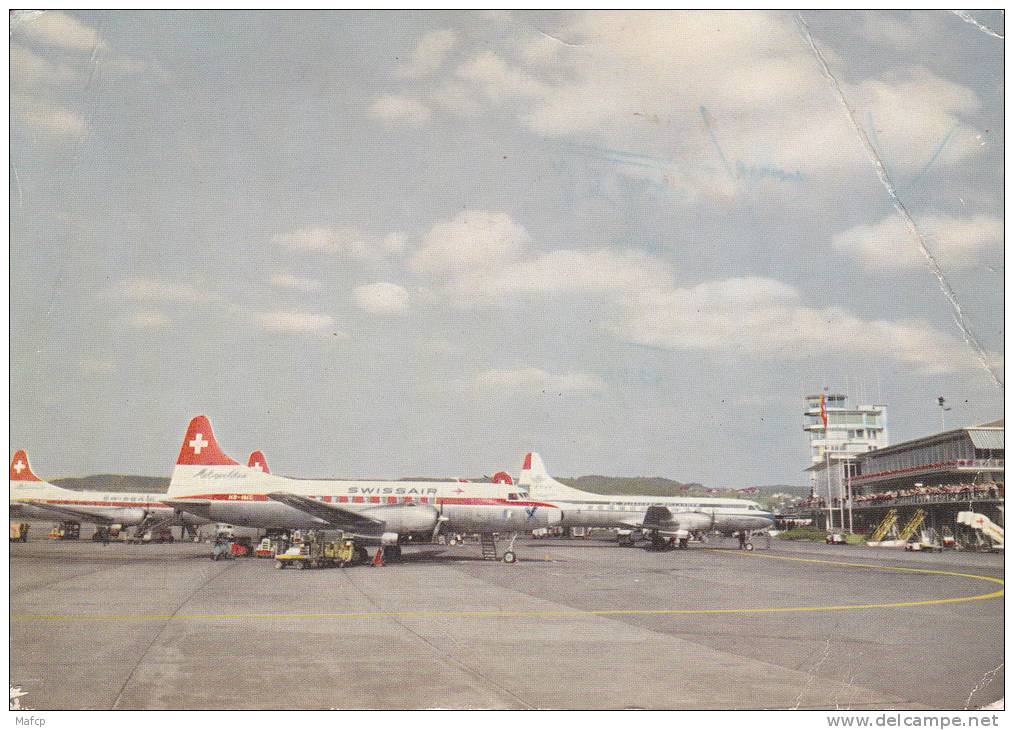 ZURICH - Flughafen Kloten (coin Supérieur Droit Plié - Aerodrome