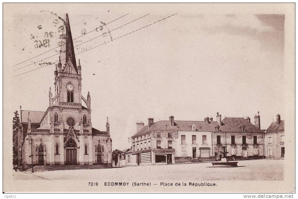 7219    ECOMMOY  (Sarthe)   -    Place De La République - Ecommoy