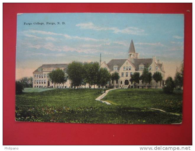 North Dakota > Fargo  --Fargo College  1924 Cancel --   ===  --== Ref 275 - Fargo