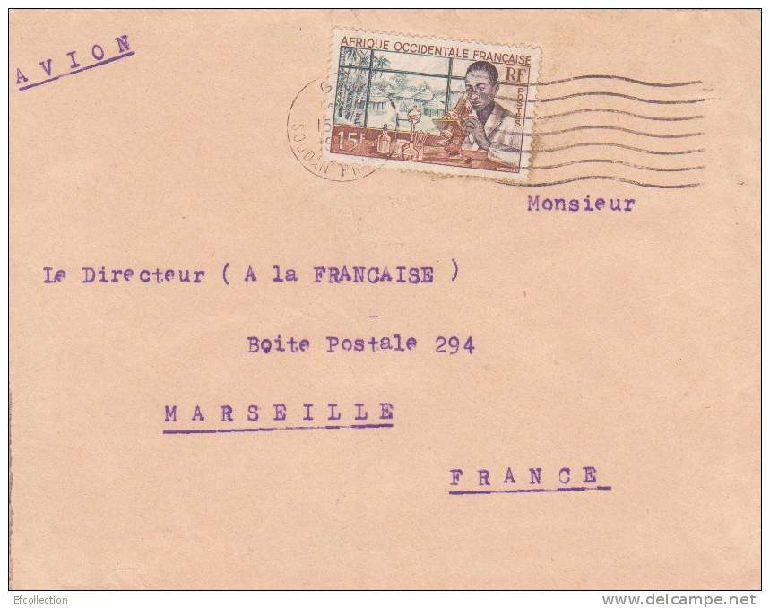 GAO - Afrique - Colonie - Laboratoire Médical Et Village Indigène - Lettre Pour Marseille - Lettres & Documents