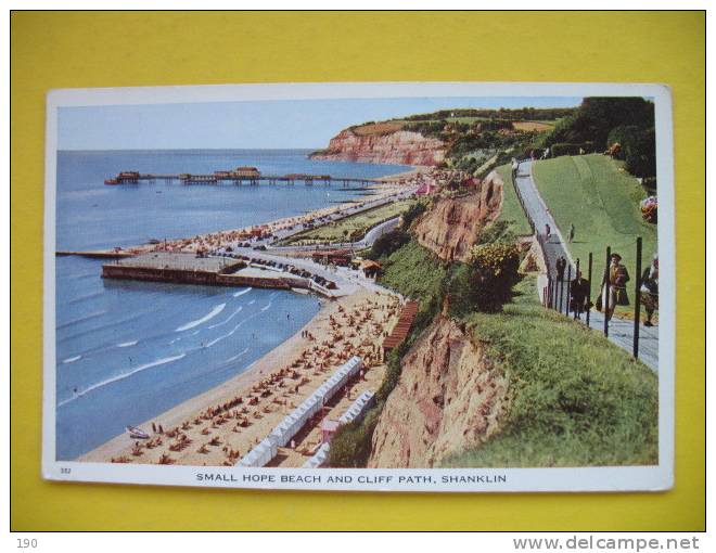 ISLE OF WIGHT:SMALL HOPE BEACH AND CLIFF PATH,SHANKLIN - Autres & Non Classés