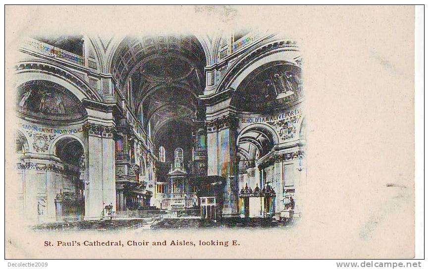 B5852 St Paul Cathedral Choir And Aosles Looking E Used Good Shape - St. Paul's Cathedral