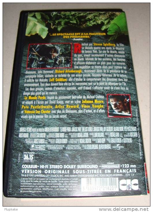 Vhs Pal Jurassic Park Steven Spielberg 1993 Version Originale Sous-titrée Français - Fantascienza E Fanstasy