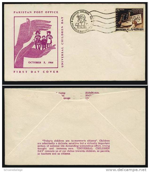 A1076) Pakistan FDC Brief Von Karachi 5.10.1964 - Pakistan