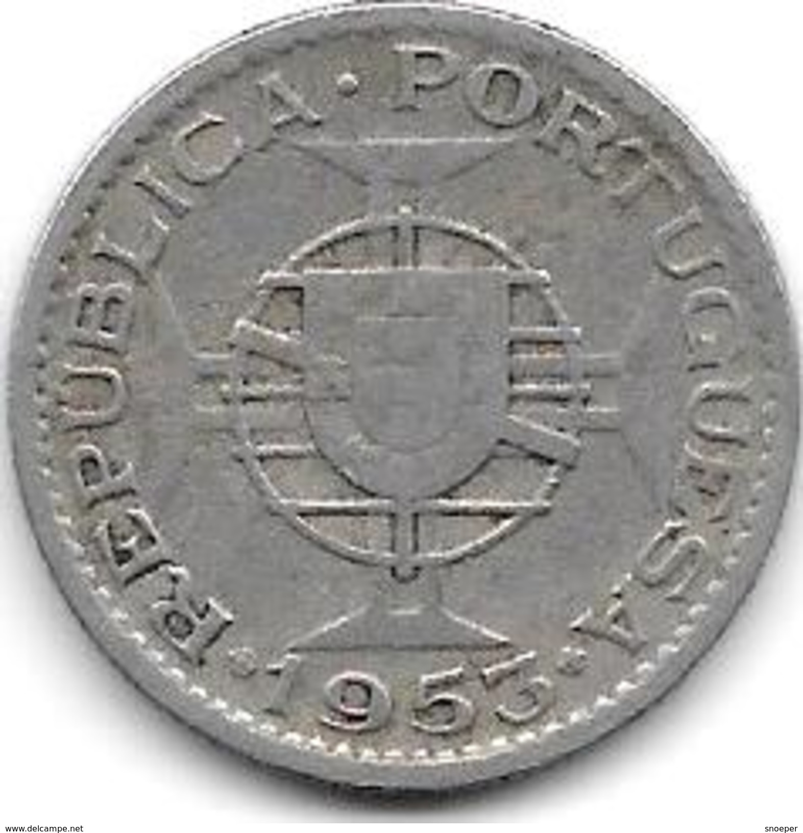 *mozambique 2,5 Escudos 1953 Km 78   Vf - Mozambico