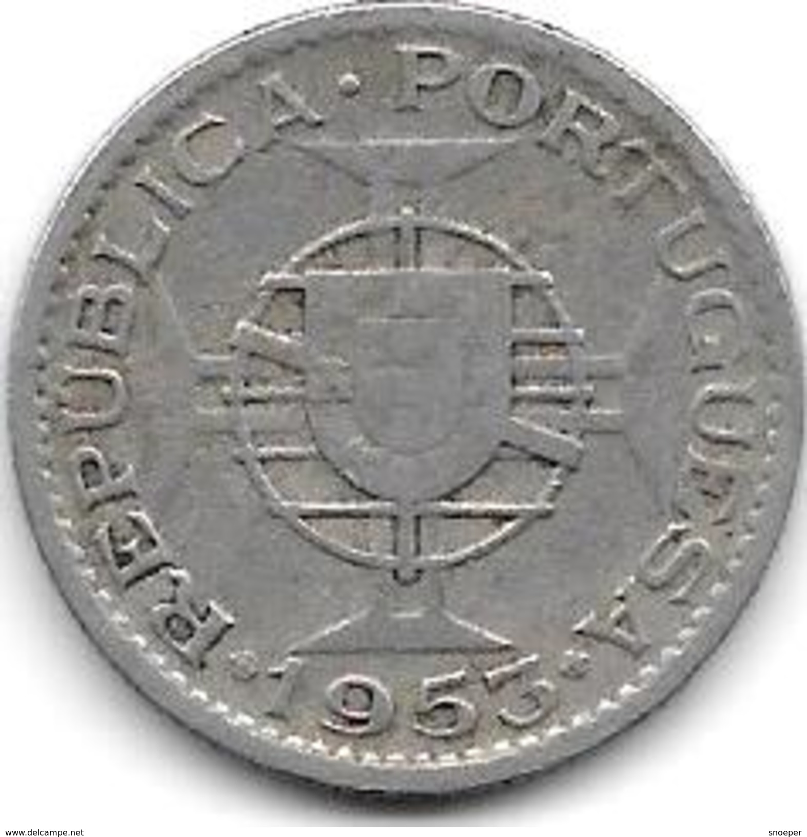 *mozambique 2,5 Escudos 1953 Km 78   Vf - Mosambik