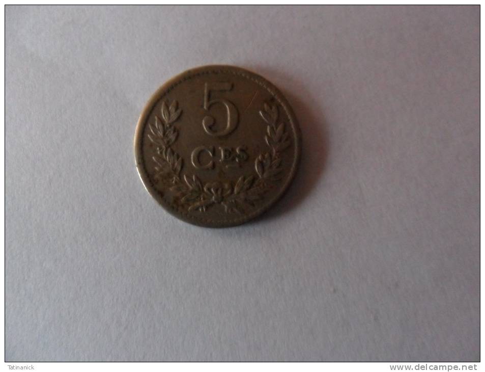 5 Centimes 1924 Charlotte - Luxemburgo