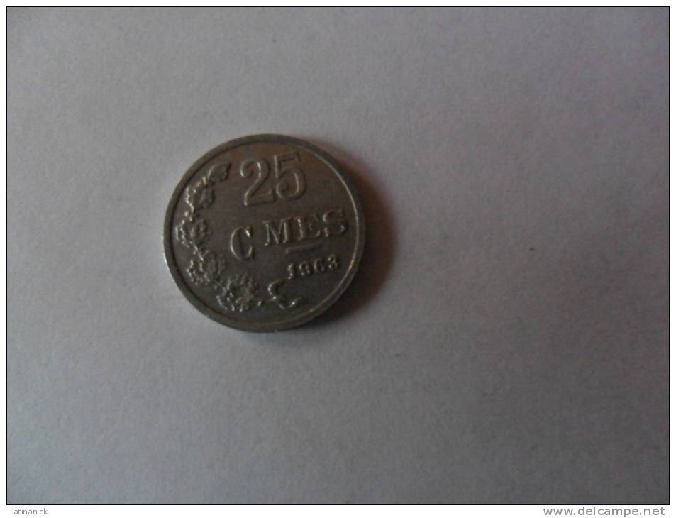 25 Centimes 1963 - Luxemburg